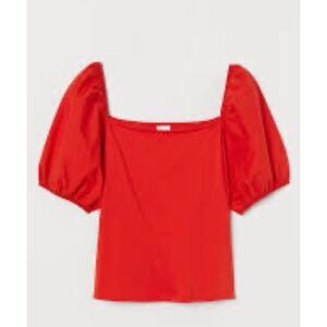 H&M Puff-sleeved Top
